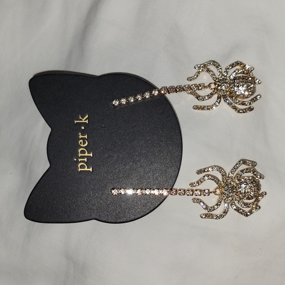 Piper K Spider Halloween Earrings
